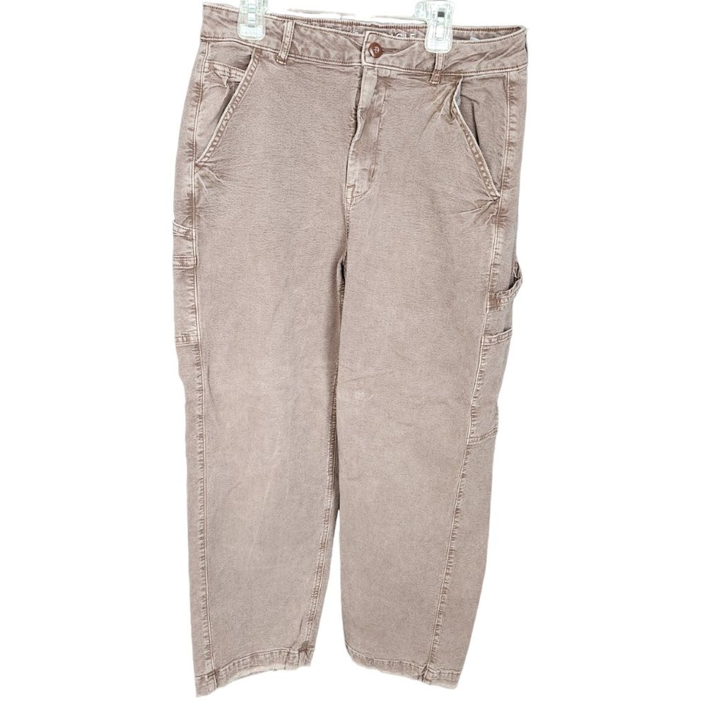 American Eagle, Highest Rise 90s Boyfriend Jean, brown, womens 10 short
